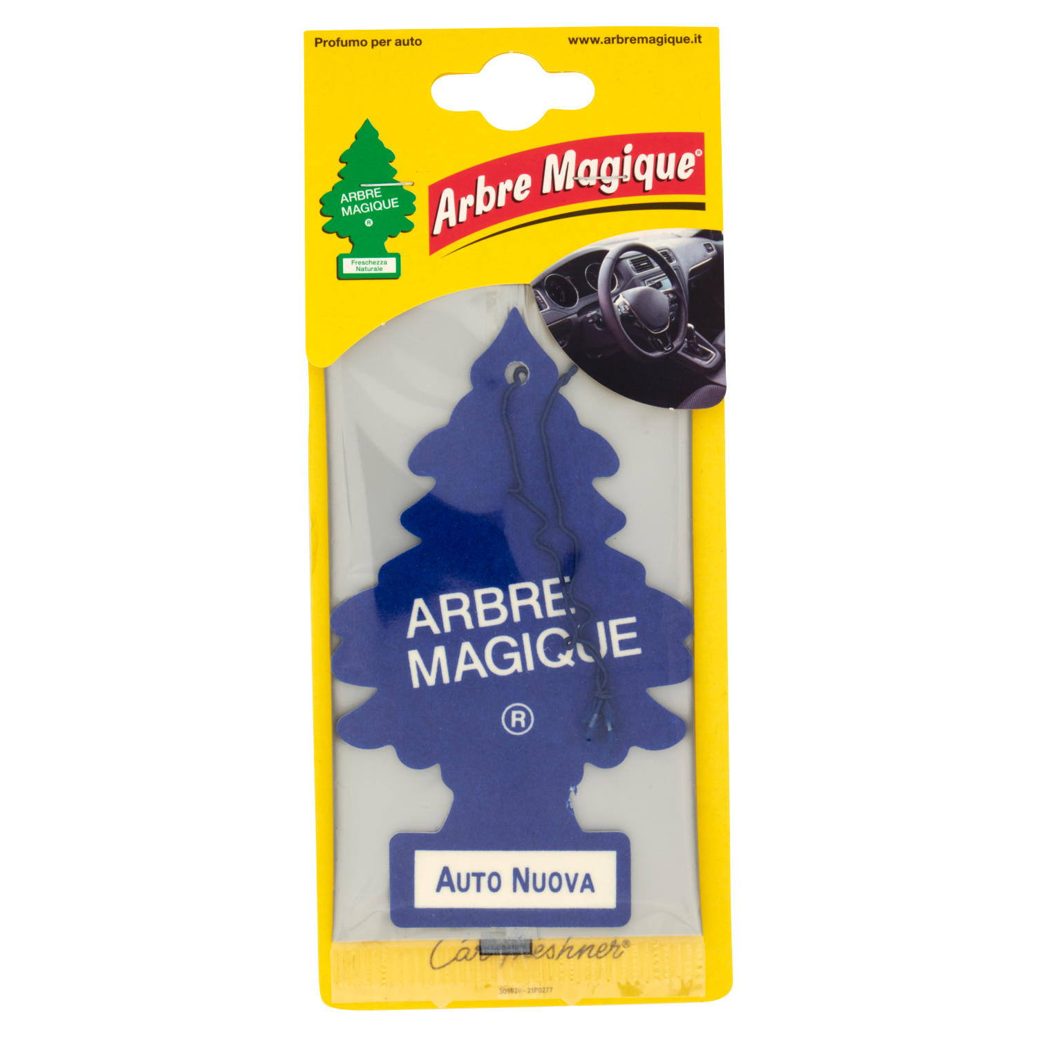 Arbre Magique Mono, Profumatore Auto, Fragranza Auto Nuova, Profumazione  Classica ed Elegante, Durata fino a 7 Settimane, Made in Italy, Confezione  da